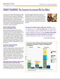 Family planning The Smartest Investment We Can Make
